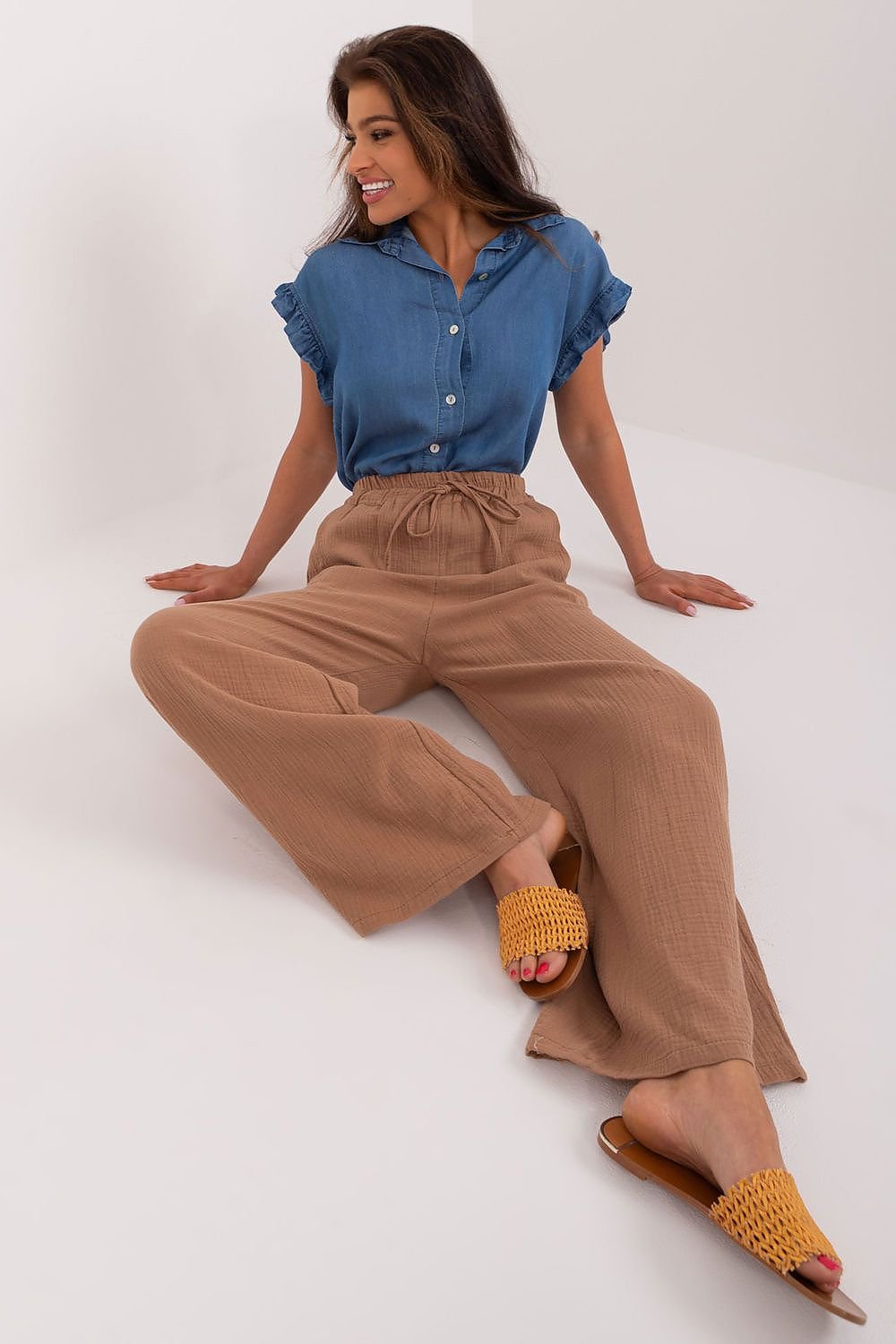 Versatile Fabric Pants by Italy Moda