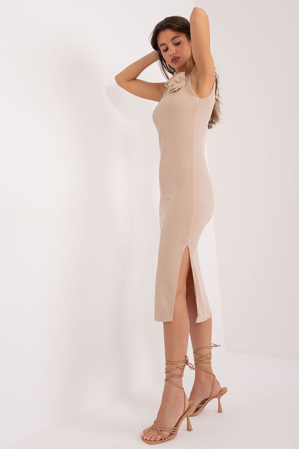 Ribbed Summer Dress by Italy Moda