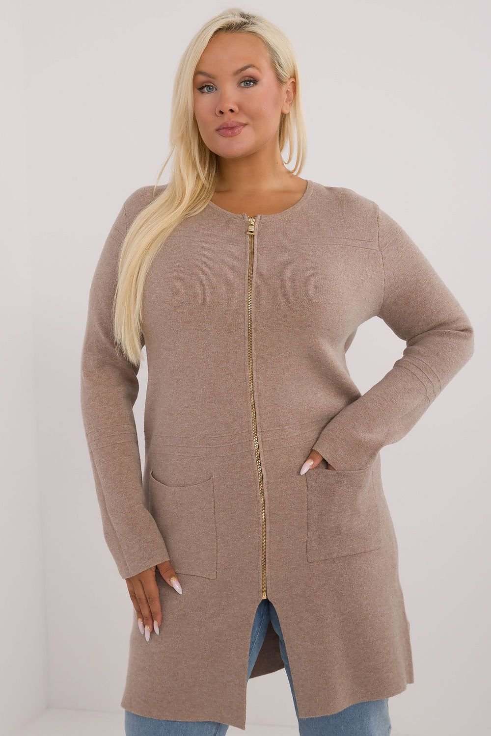 long cut Sweater plus size