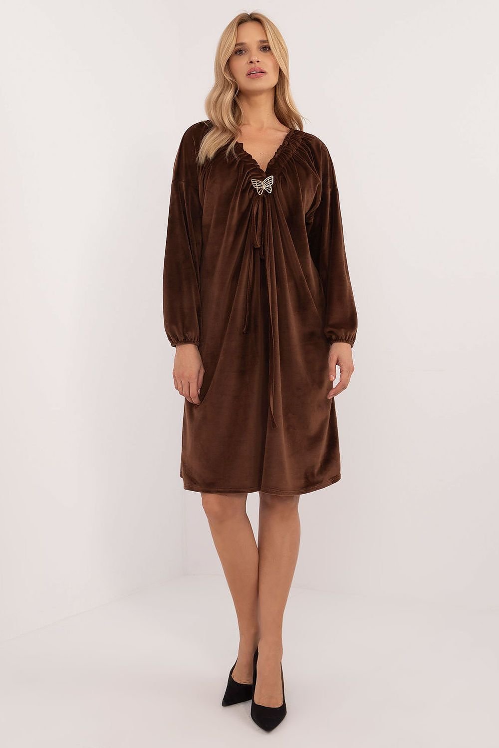 Velour Everyday Dress by Italy Moda