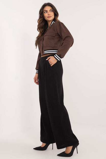 Ribbed Fabric Pants by Italy Moda