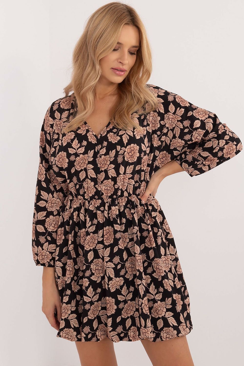 Bombshell Floral Dress by Italy Moda