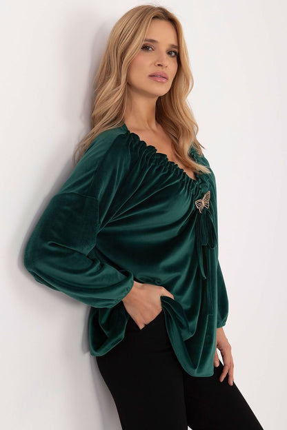 Chic Velour Blouse