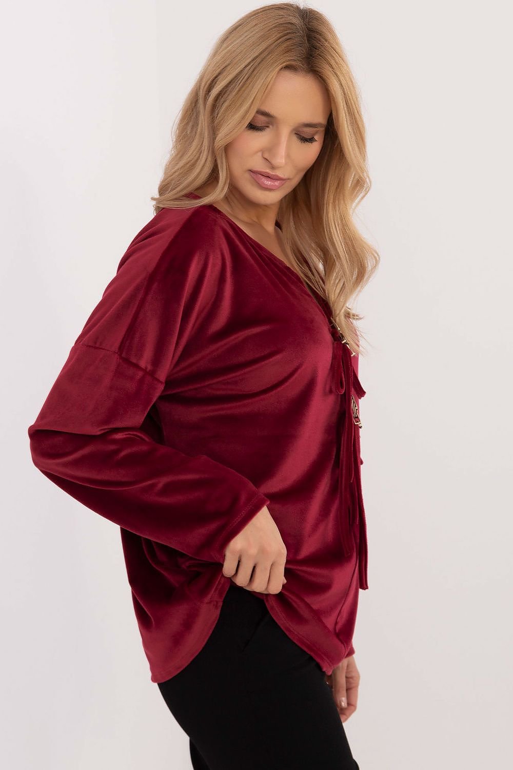 Stylish Velour Blouse