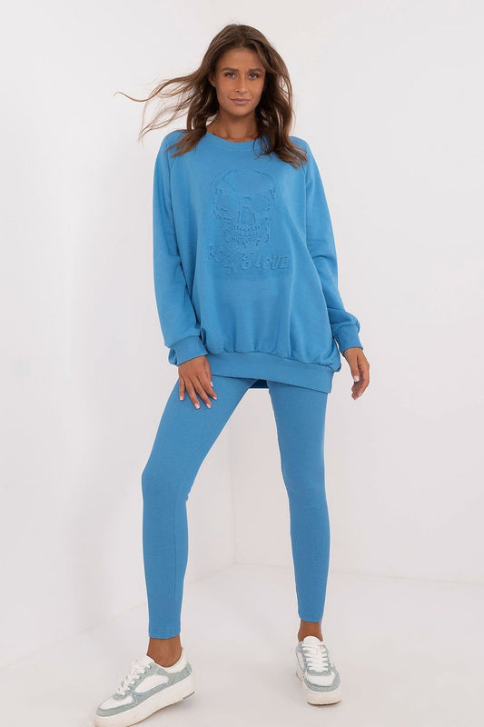 Leggings and Sweatshirt Set blue / one-size-fits-all MAHYSTYLE