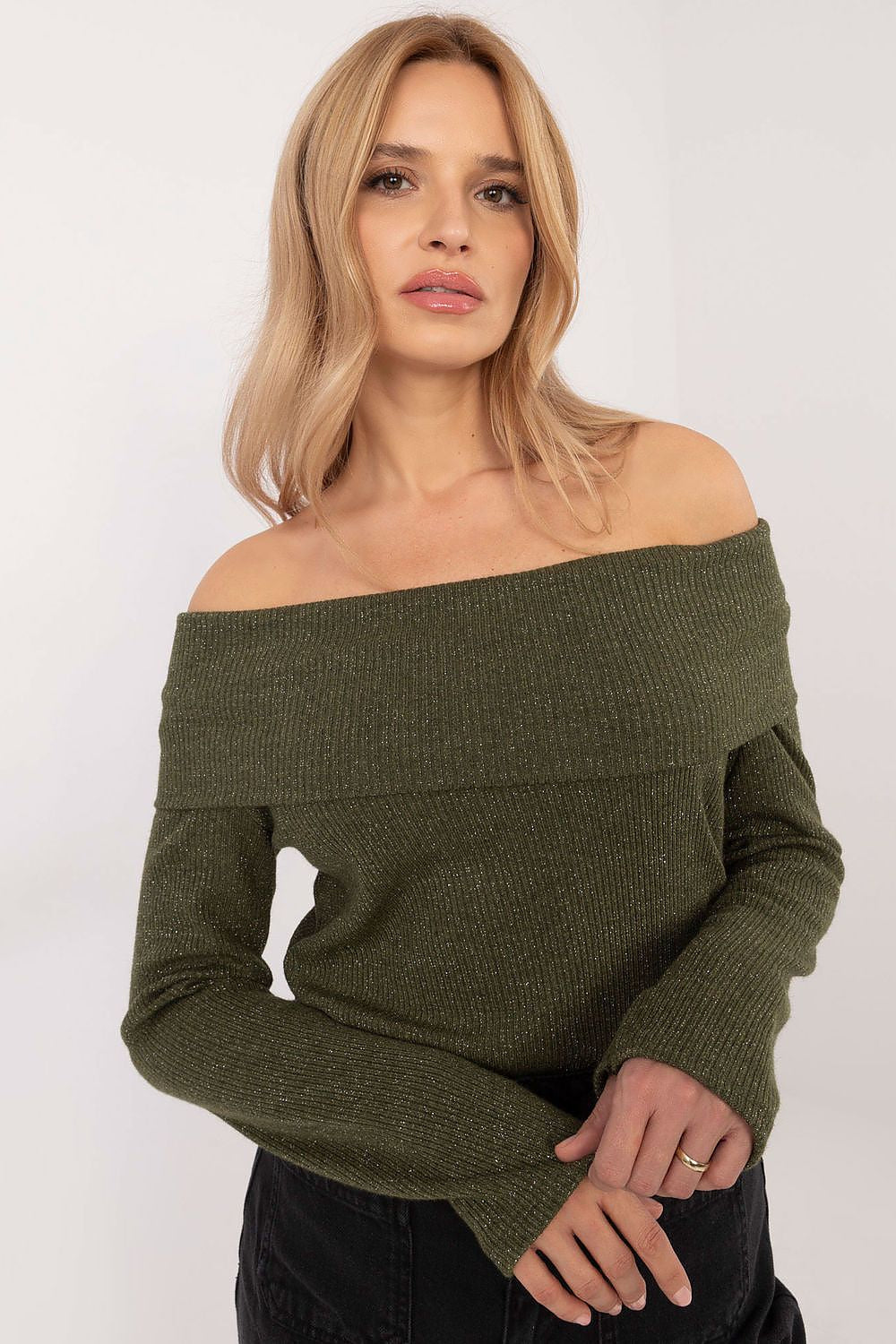 Shoulder-Off Sweater