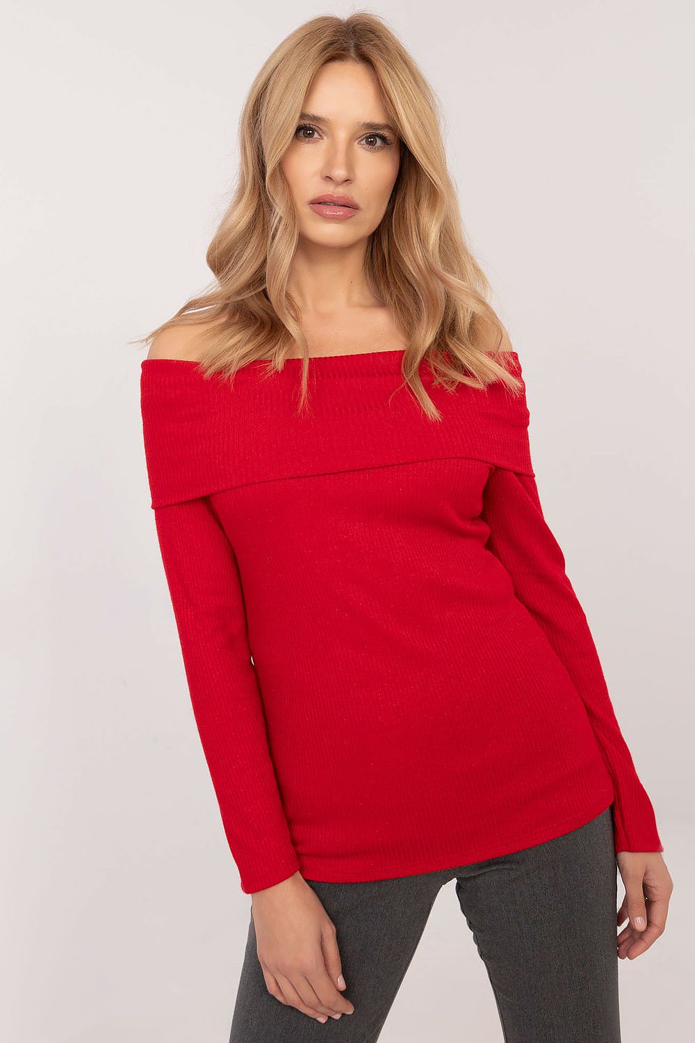 Shoulder-Off Sweater