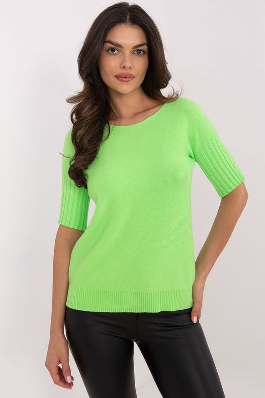 Short Sleeve Sweater green / one-size-fits-all MAHYSTYLE