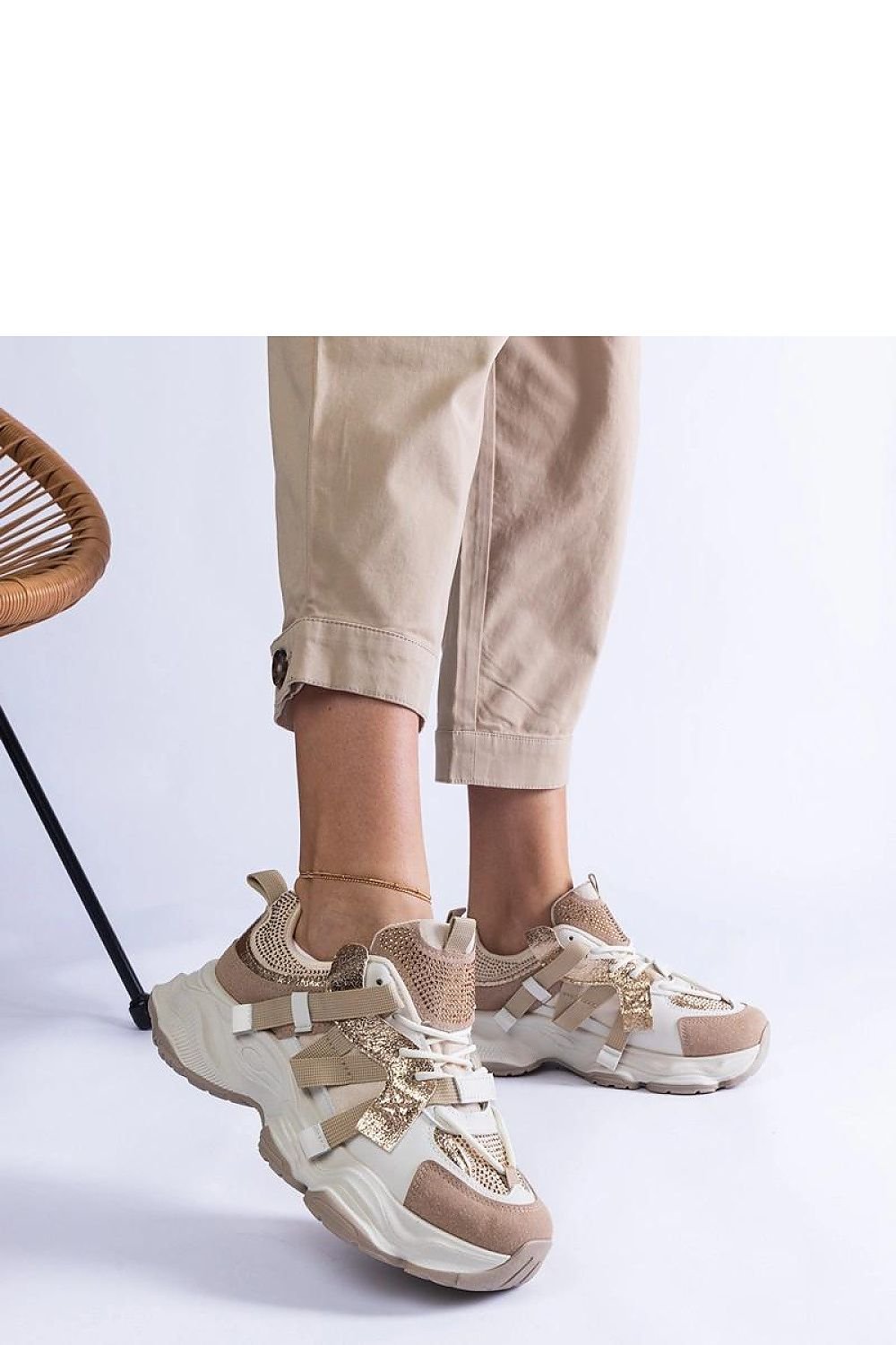 Golden Grace Sneakers beige / 36 MAHYSTYLE