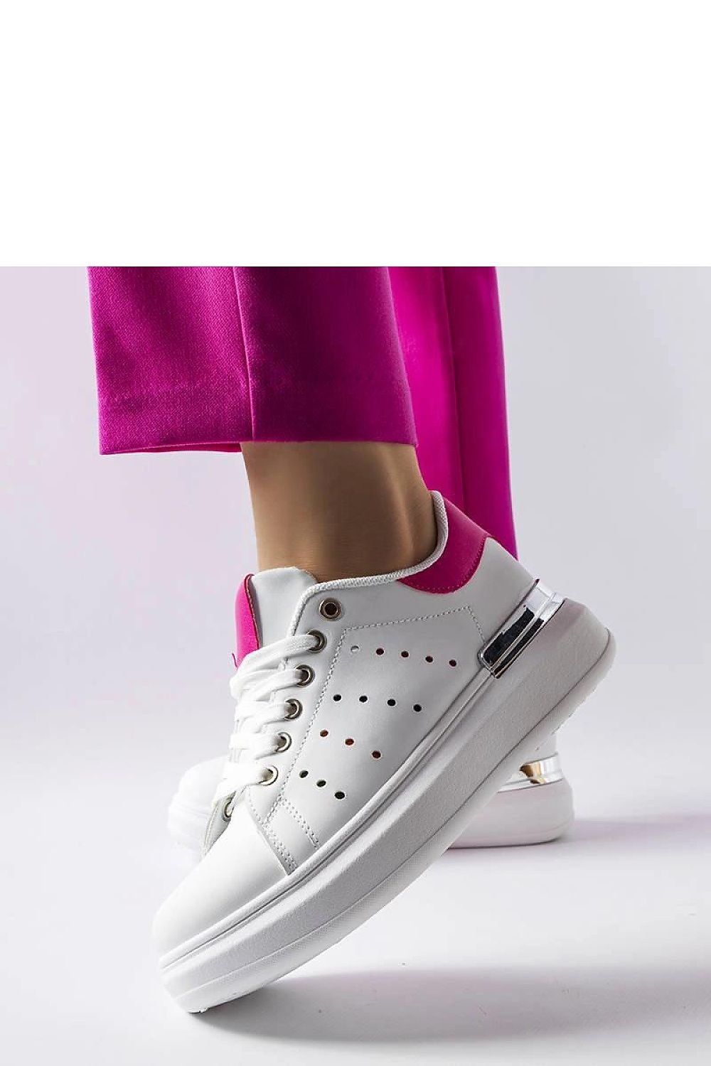 White Chalut Sneakers – Trendy & Comfortable Summer Footwear wihte/pink / 36 MAHYSTYLE