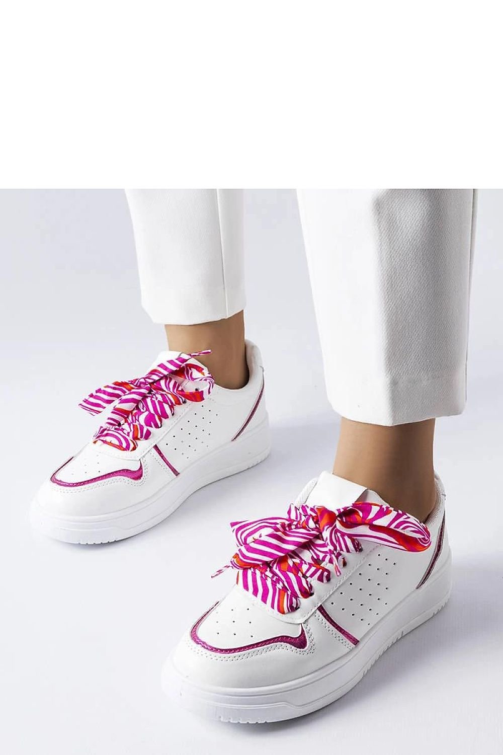 White Pryor Sneakers – Stylish & Comfortable Summer Footwear fuschia / 36 MAHYSTYLE