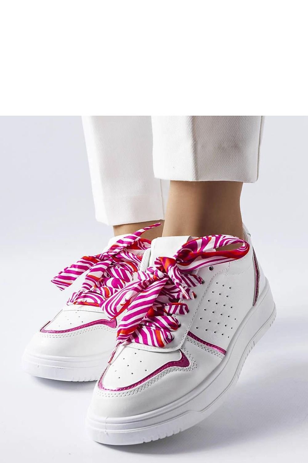 White Pryor Sneakers – Stylish & Comfortable Summer Footwear fuschia / 36 MAHYSTYLE