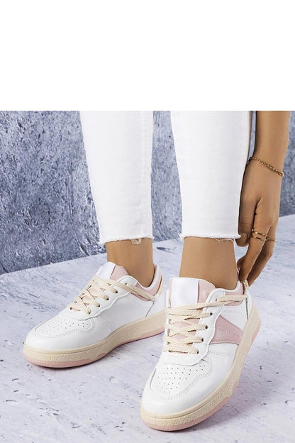 Marcella White & Pink Sneakers – Fresh & Stylish for Summer pink / 36 MAHYSTYLE