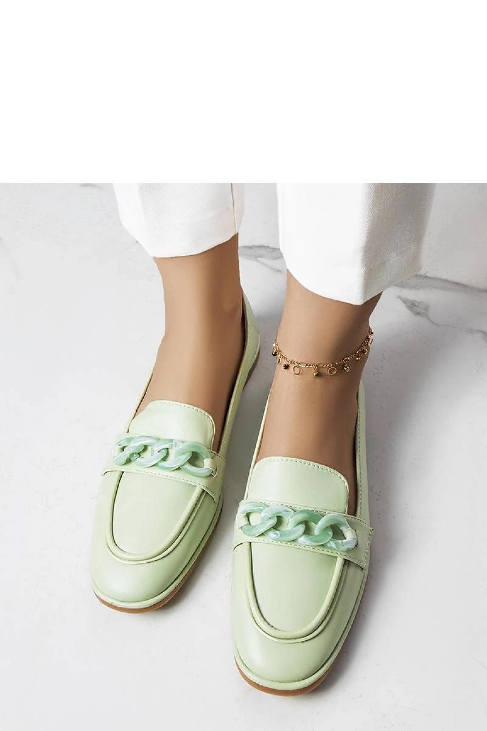 Bobbie Green Moccasins – Elegance with a Trendy Touch green / 36 MAHYSTYLE