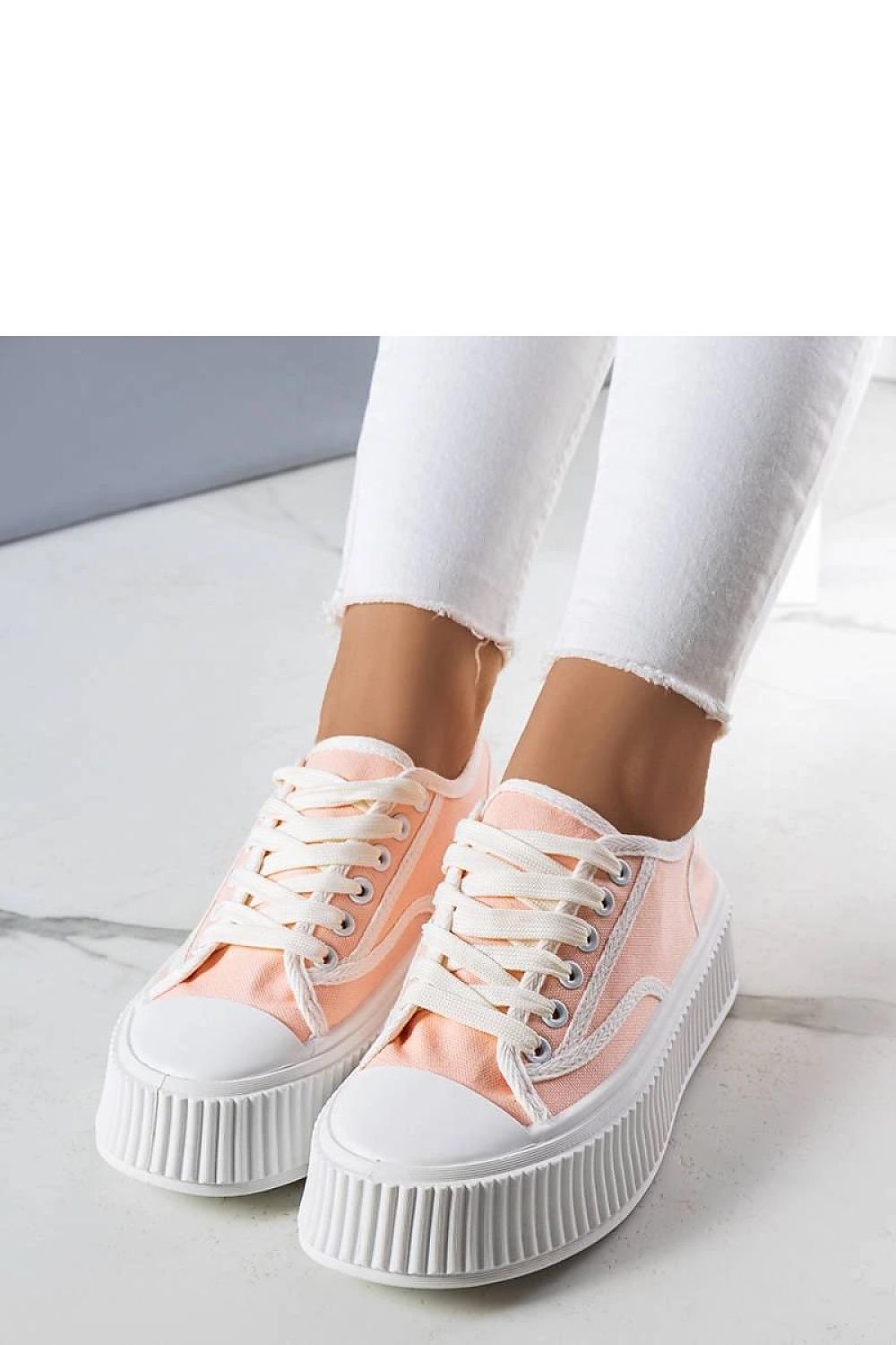 Delores Light Pink Platform Sneakers – Trendy & Comfortable pink / 36 MAHYSTYLE