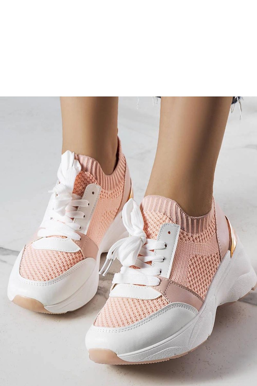 Ann Pink Wedge Sneakers – Stylish & Comfortable for Summer pink / 36 MAHYSTYLE