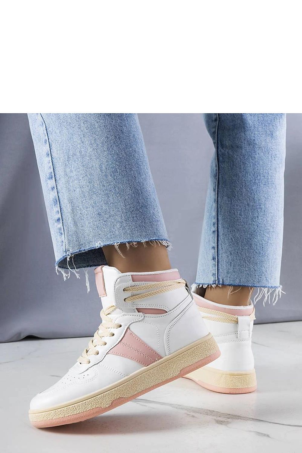 Robin Blue High-Top Sneakers pink / 36 MAHYSTYLE