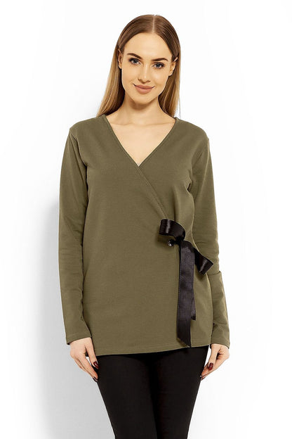 Wrap Maternity Blouse by PeeKaBoo