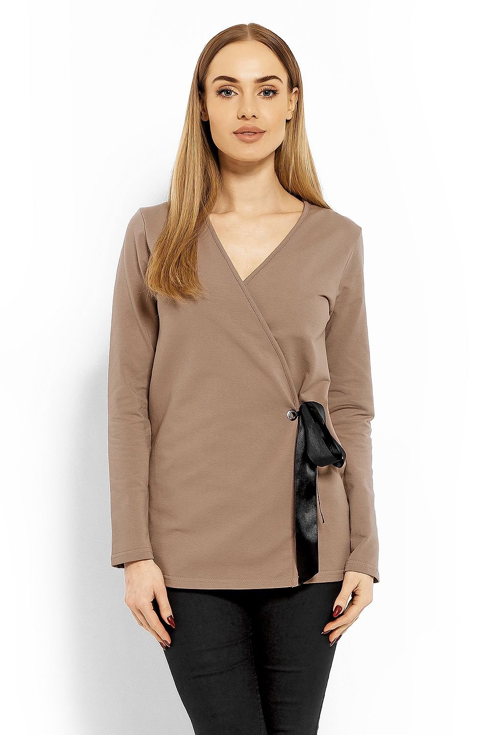 Wrap Maternity Blouse by PeeKaBoo