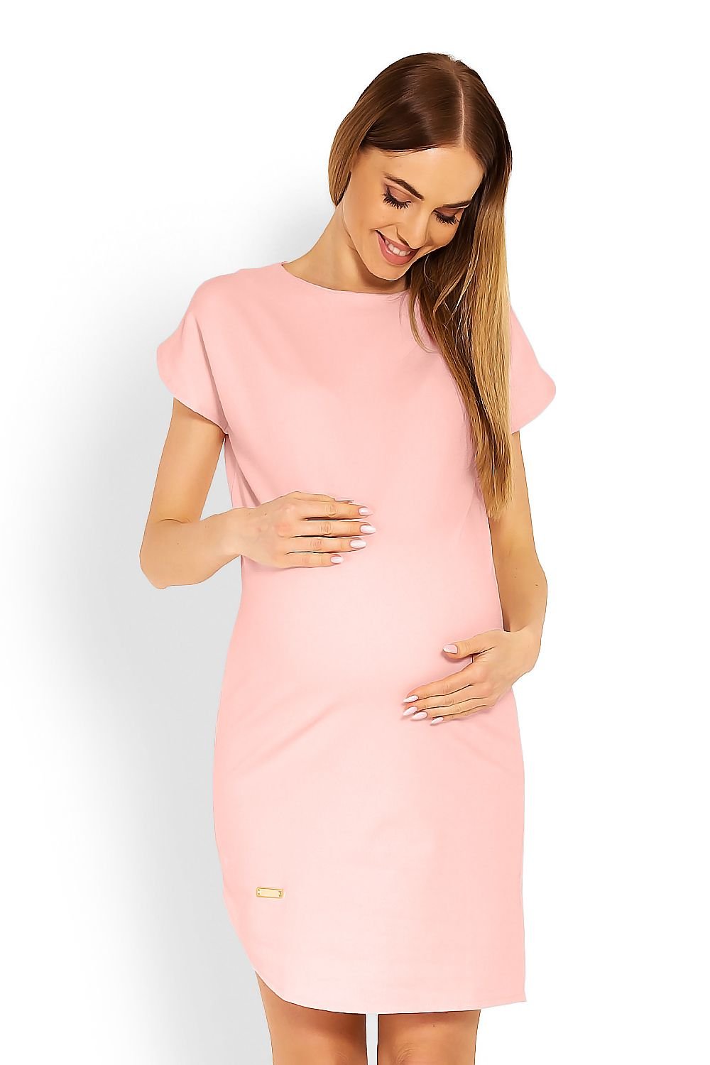 Asymmetry Charm Maternity Dress - PeeKaBoo pink / S/M MAHYSTYLE