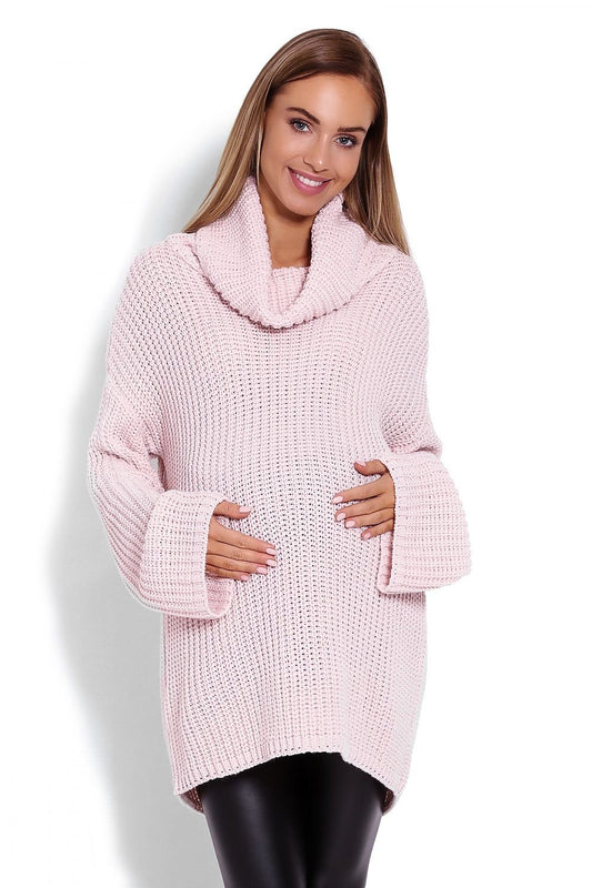 Oversize Maternity Sweater by PeeKaBoo pink / one-size-fits-all MAHYSTYLE