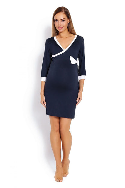 Elegant Touch Maternity Nightshirt by PeeKaBoo black / S/M MAHYSTYLE