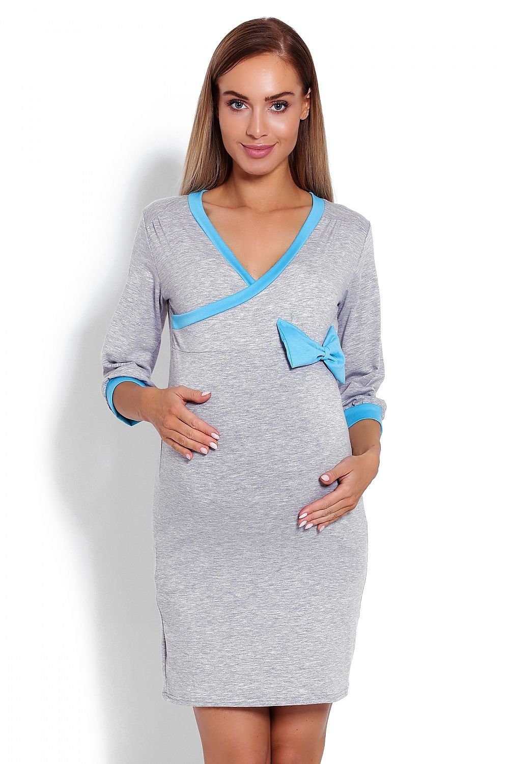 Elegant Touch Maternity Nightshirt by PeeKaBoo grey / S/M MAHYSTYLE