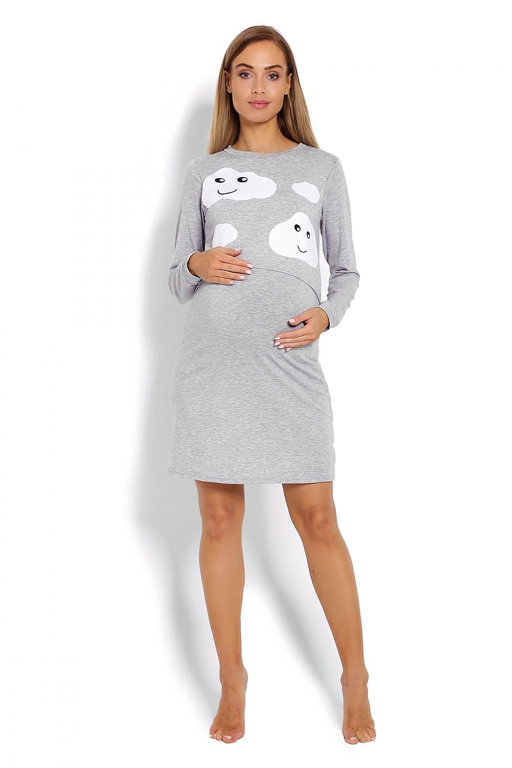 Cloudy Maternity Nightshirt by PeeKaBoo blue / S/M MAHYSTYLE