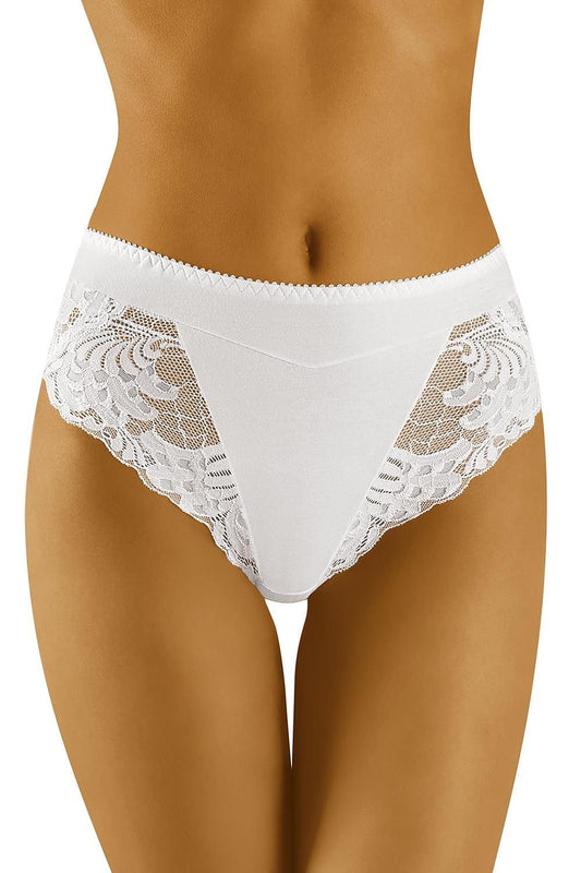 Elegant High-Waisted Panties by Wolbar white / M MAHYSTYLE