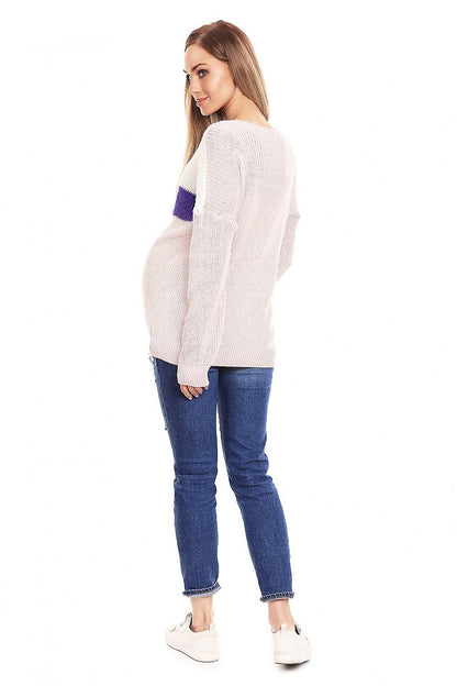 Boat Neck Maternity Sweater by PeeKaBoo multicolor / one-size-fits-all MAHYSTYLE