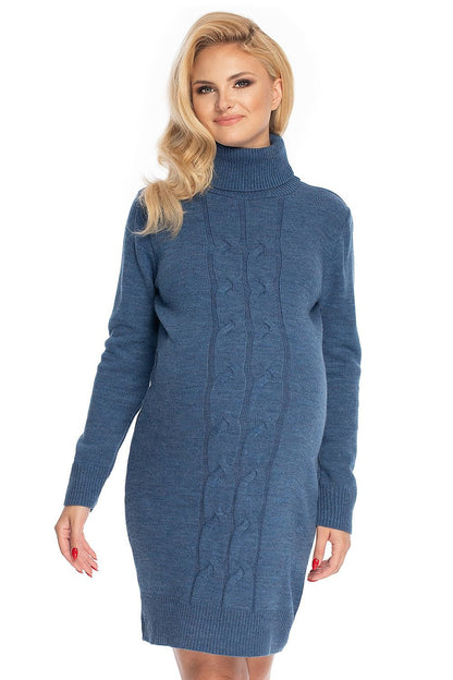 Maternity Sweater Dress by PeeKaBoo blue / one-size-fits-all MAHYSTYLE