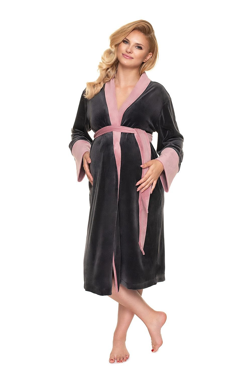 Velour Comfort Robe by PeeKaBoo