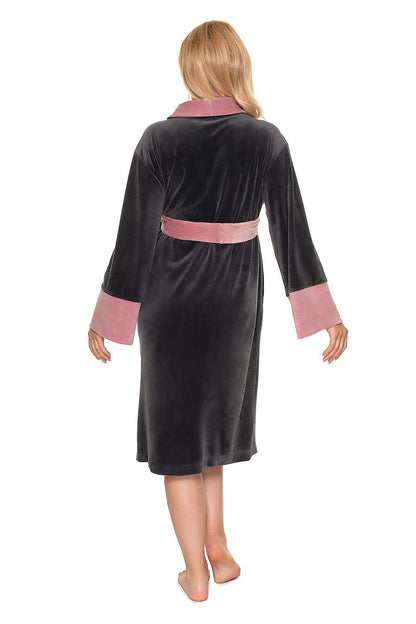 Velour Comfort Robe by PeeKaBoo