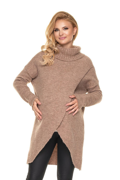 Woolen Cozy Wrap by PeeKaBoo beige / one-size-fits-all MAHYSTYLE