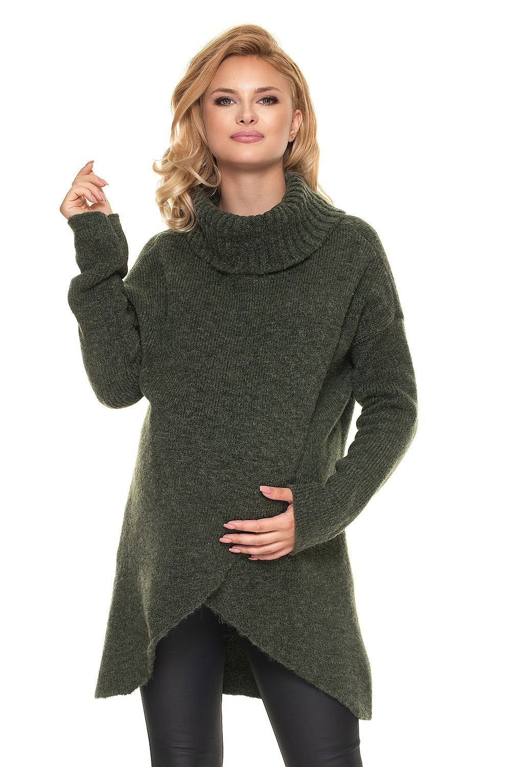 Woolen Cozy Wrap by PeeKaBoo green / one-size-fits-all MAHYSTYLE