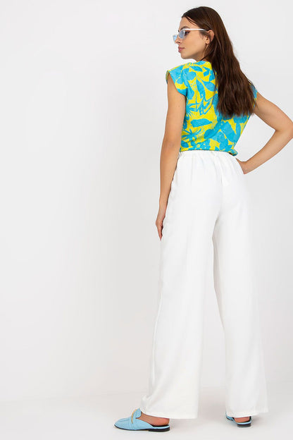 High-Waisted Pleated Pants