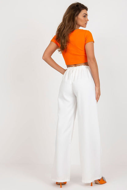 High-Waisted Pleated Pants