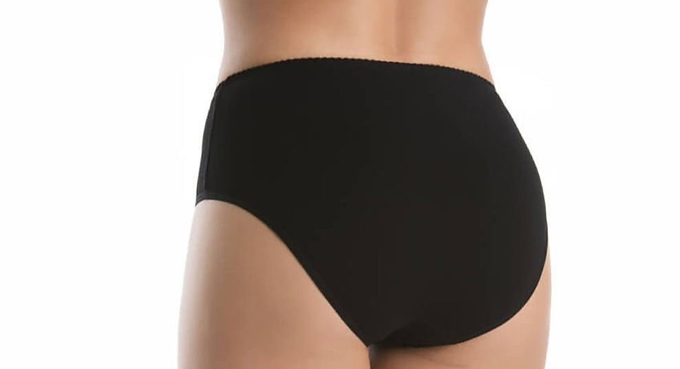 Classic Bamboo High-Waist Panty Set Black - Teyli