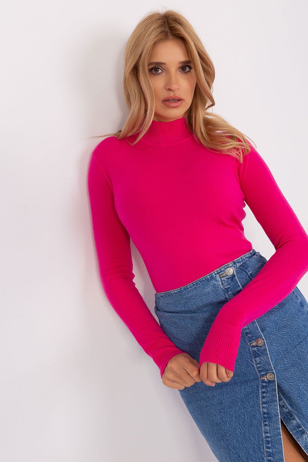 Turtleneck Long-Sleeve Sweater