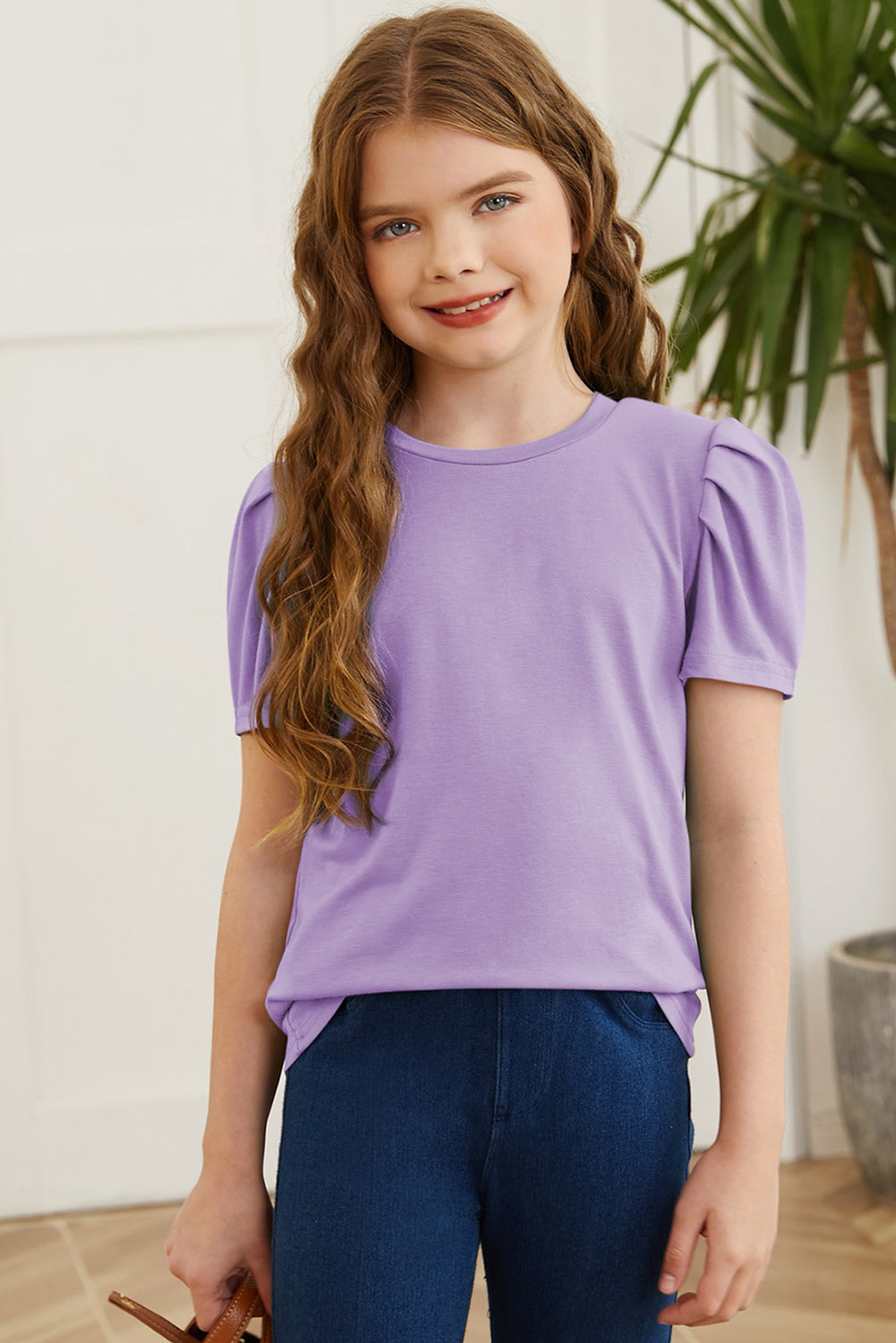 Puff Sleeve T-Shirt For Girls