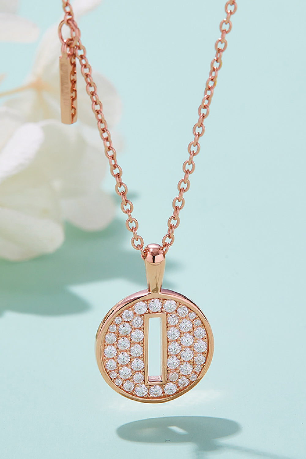 Moissanite letters Necklace