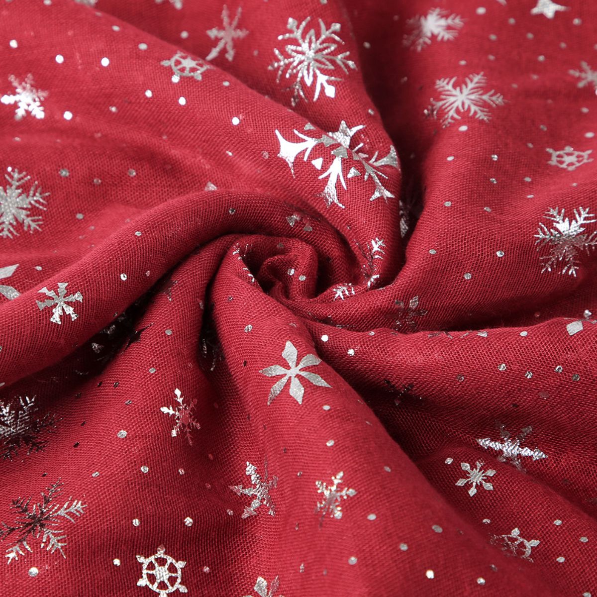 Snowflakes Polyester Scarf